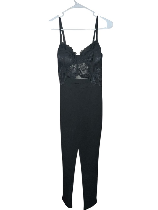 Blashe Other - Blashe Black Lace Bodysuit Jumpsuit with Sheer lace Cup Detail. Size L